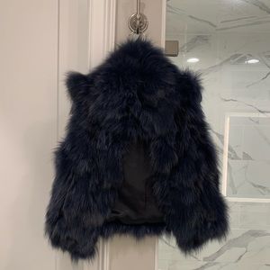 Beautiful Fox Fur Vest Adrienne Landau Small